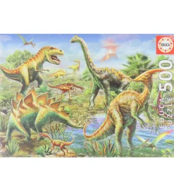 Puslespil*Educa Puslespil - 500 Brikker - Jurassic Playground