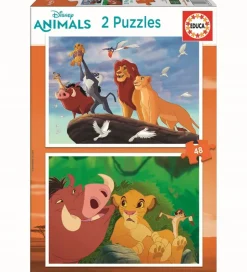 Puslespil*Educa Puslespil - 2x48 Brikker - The Lion King