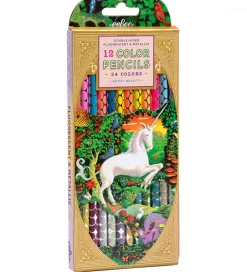 Eeboo Farveblyanter - 12 Stk. - Neon/Metallic - Unicorn