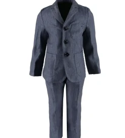 Jakkesæt Og Blazers*Emporio Armani Jakkesæt - Hør - Blåmeleret