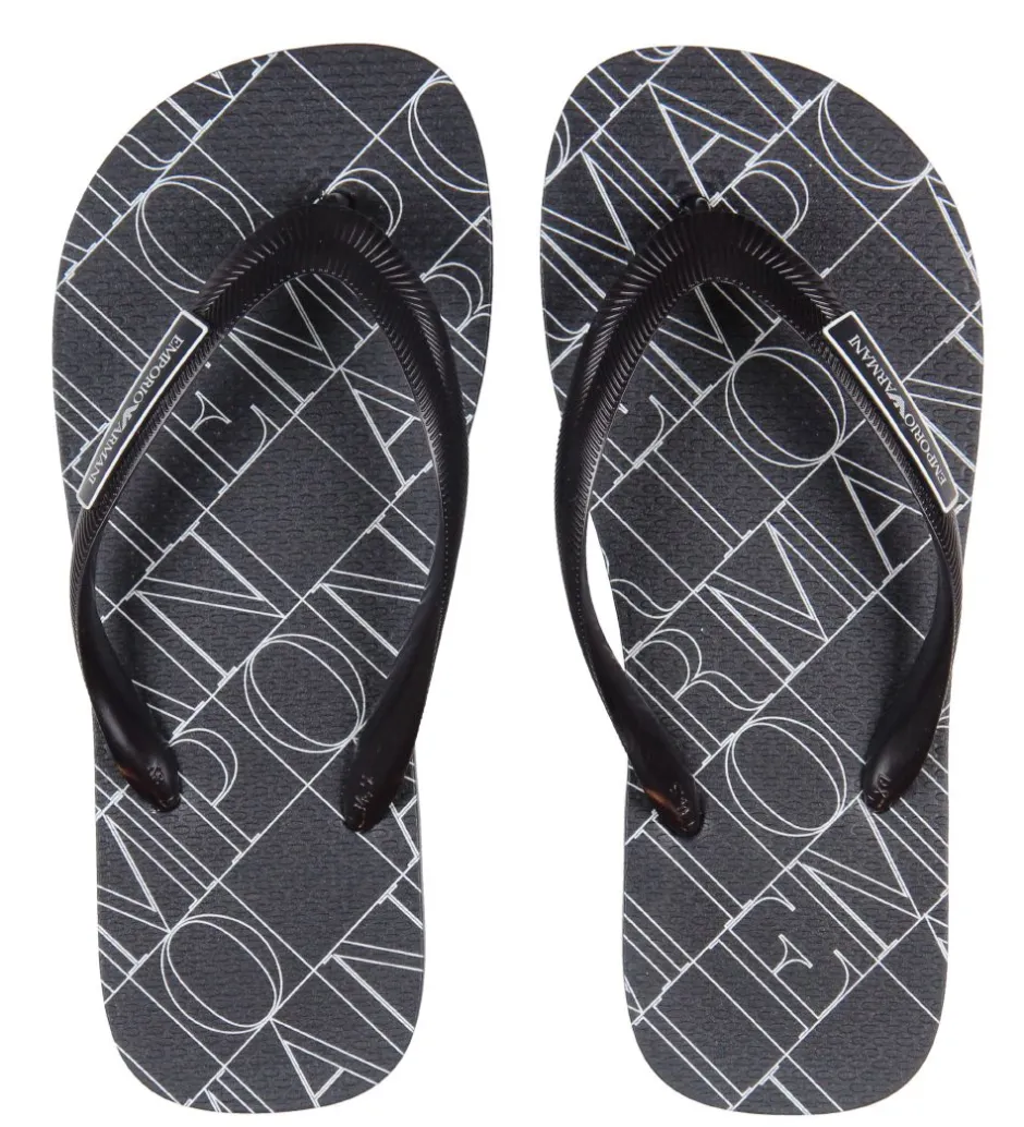 Emporio Armani Klipklapper - Navy m. Mønster
