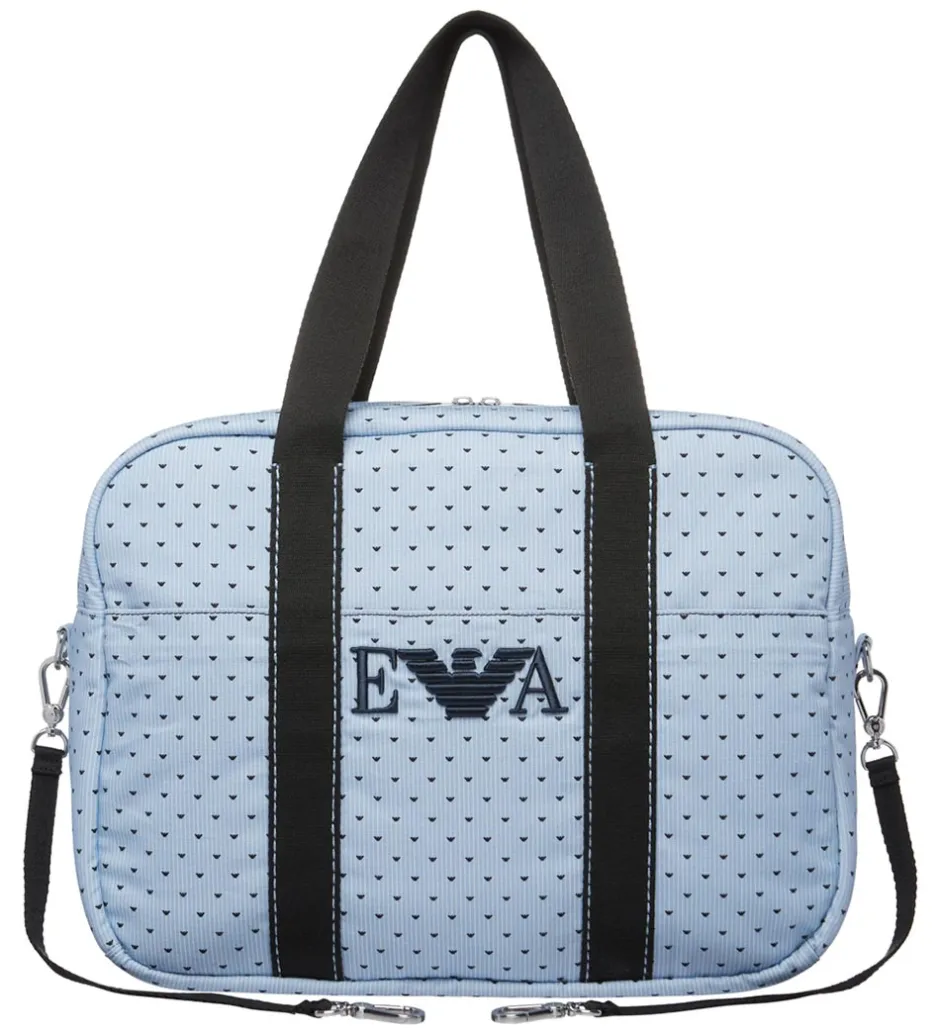 Emporio Armani Pusletaske - Lyseblå/Navy m. Logoer