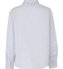 Konfirmationstøj*Emporio Armani Skjorte - Hvid/Blåstribet