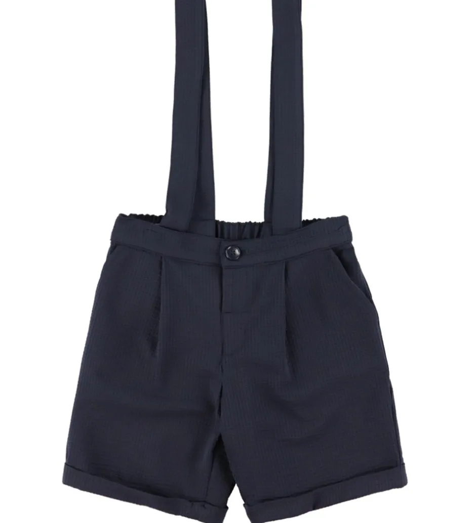 Konfirmationstøj*Emporio Armani Sæt - Skjorte/Shorts - Dark Navy/Hvid