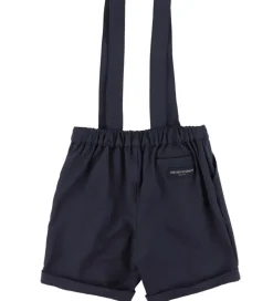 Konfirmationstøj*Emporio Armani Sæt - Skjorte/Shorts - Dark Navy/Hvid