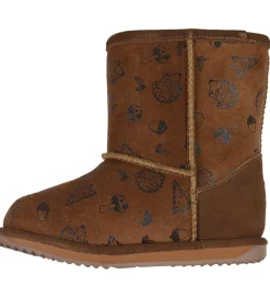 Bamsestøvler*EMU Australia Bamsestøvler - Tex - Woodland Brumby - Oak m. Prin