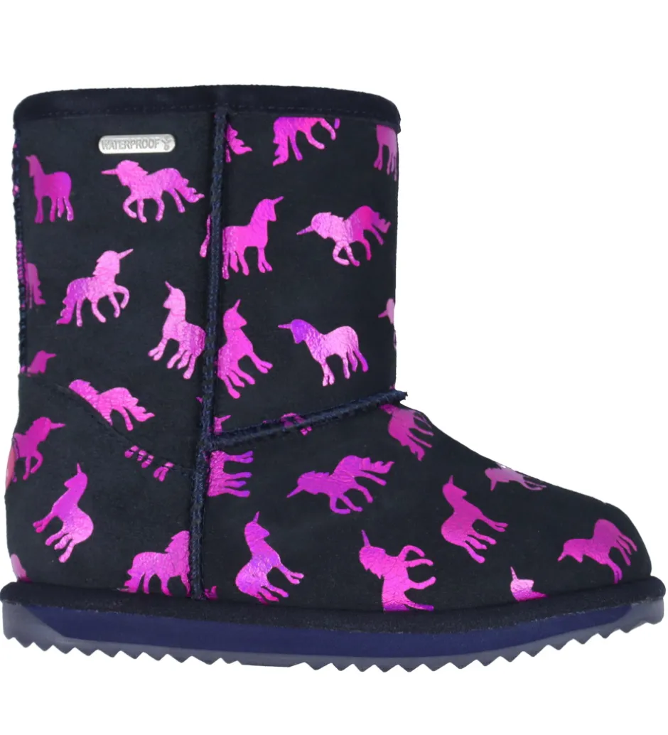 EMU Australia Bamsestøvler - Rainbow Unicorn Brumby - Midnight m