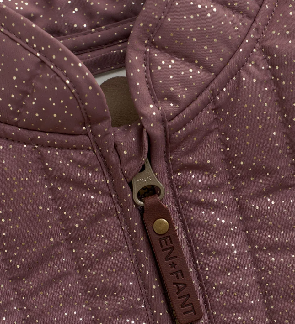 Termotøj*En Fant Termotøj - Rose Taupe m. Flæser/Glitter