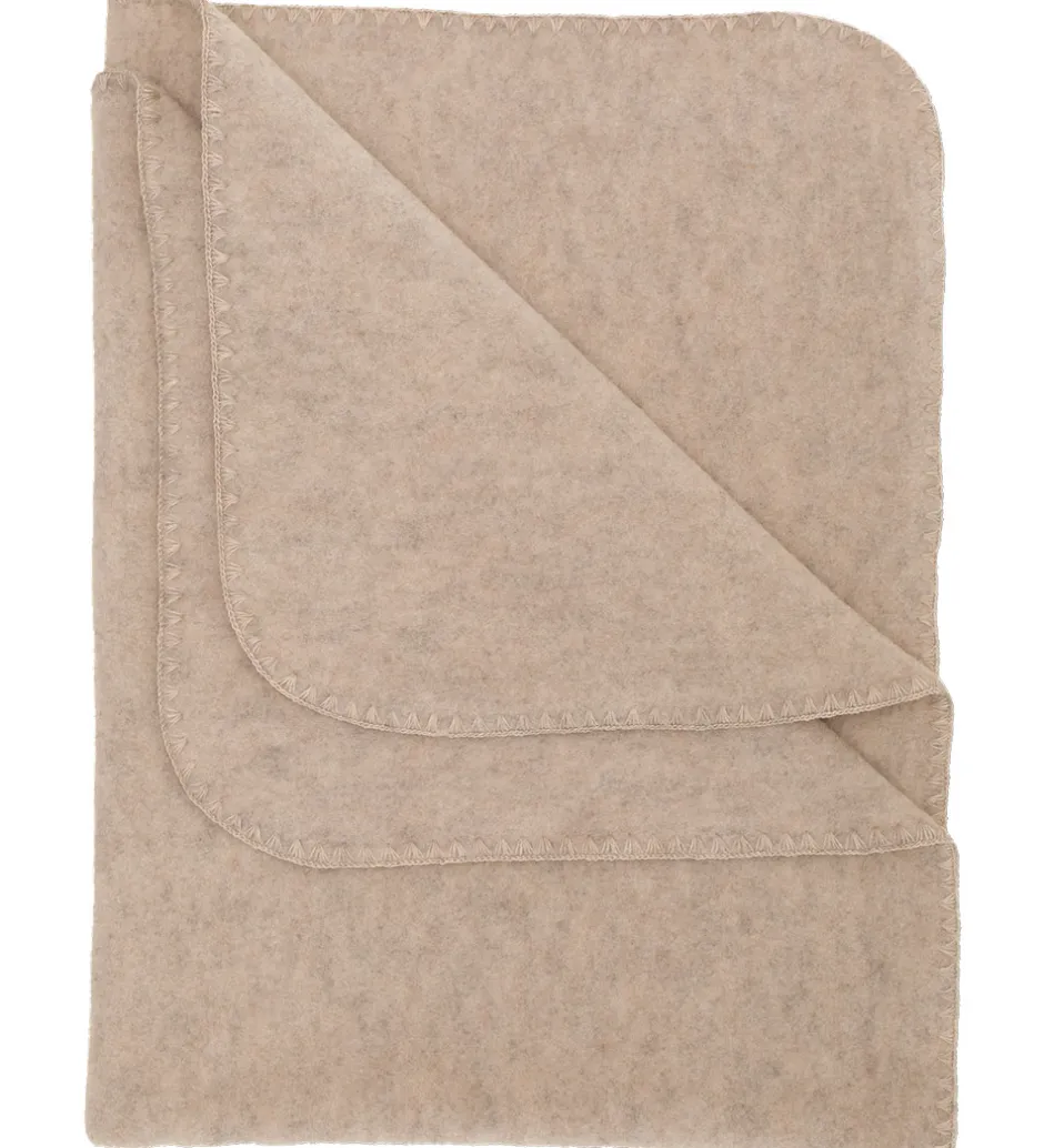 Tæpper*Engel Babytæppe - Uld - 100x82 cm - Sand Melange