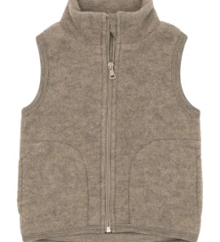 Børn Engel Vest - Uld - Walnut Melange