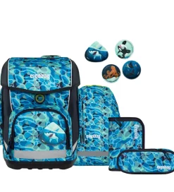 Skoletasker*Ergobag Skoletaskesæt - Cubo - Ocean DiveBear