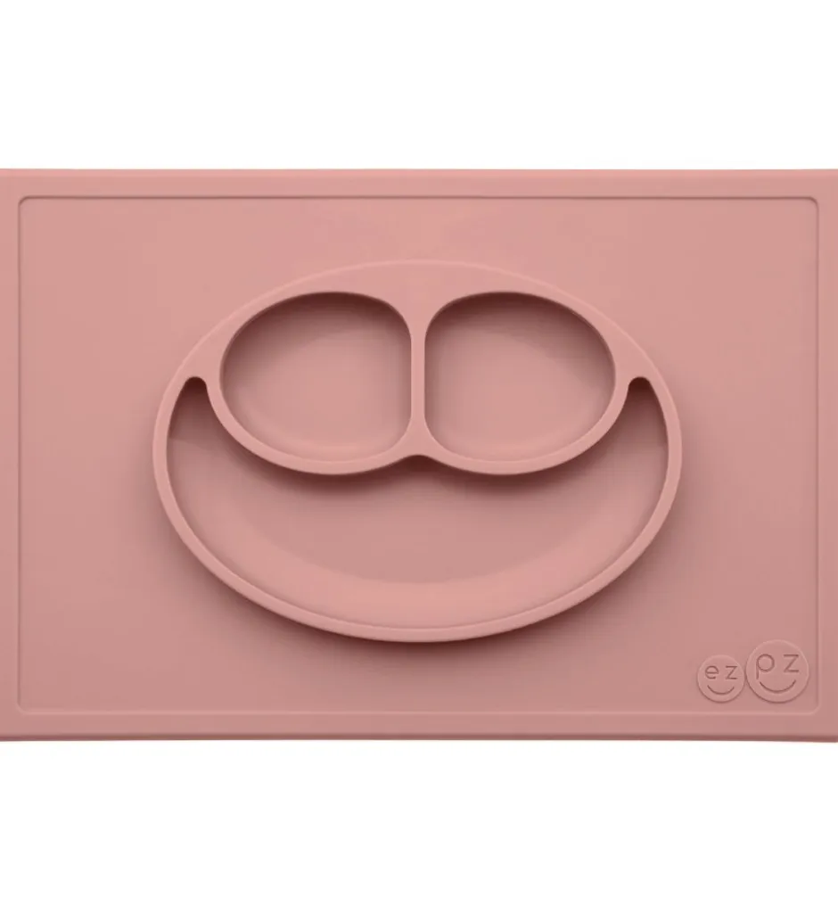 Dækkeservietter*EzPz Happy Mat - Silikone - Støvet Rosa
