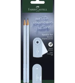 Skriveredskaber*Faber-Castell Blyantsæt - Sparkle - 4 Dele - Sky Blue