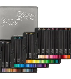 Tuscher Og Farver|Skriveredskaber*Faber-Castell Farveblyanter - Trekantet - Black Edition - 100 St