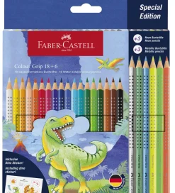 Skriveredskaber*Faber-Castell Farveblyanter - 24 stk. - Grip Dino