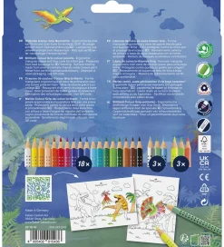 Skriveredskaber*Faber-Castell Farveblyanter - 24 stk. - Grip Dino