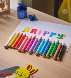 Tuscher Og Farver|Skriveredskaber*Faber-Castell Farveblyanter - XXL Jumbo Grip + Spidser - 16 stk.
