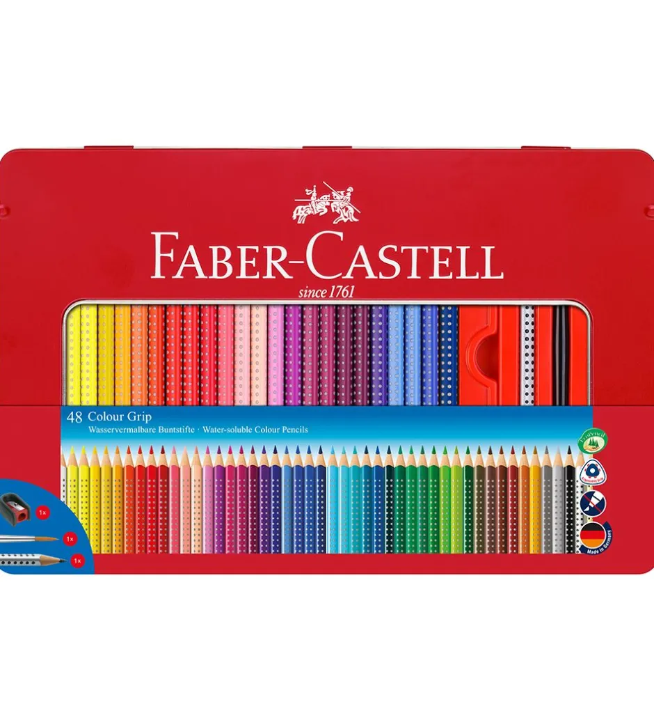 Maling*Faber-Castell Farvesæt - Grip - Akvarel - 48 stk - Multifarvet