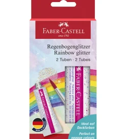 Maling|Skriveredskaber*Faber-Castell Glitter Tuber - 2 stk. - Rainbow