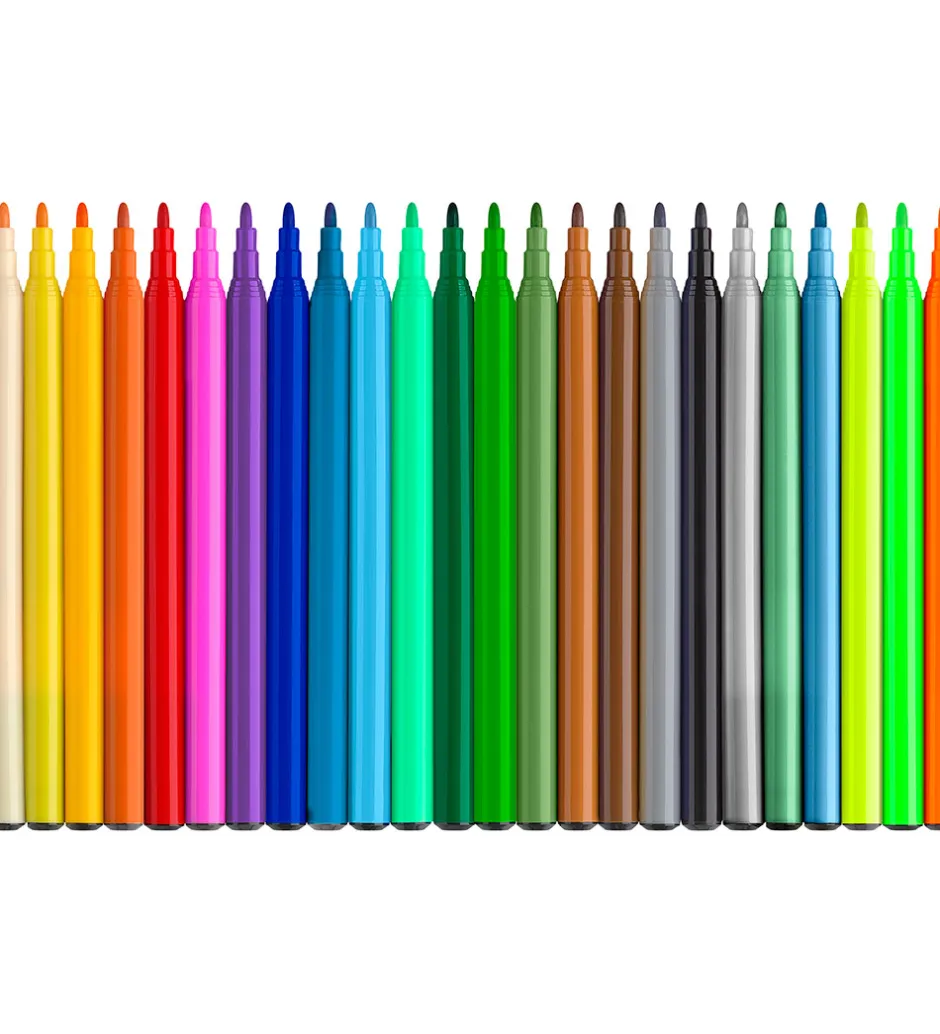 Faber-Castell Tuscher - 18+3 Metallic + 3 Neon - Dinosaur