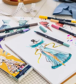 Tuscher Og Farver*Faber-Castell Tuscher - 6 Stk. - Goldfaber Sketch - Fashion