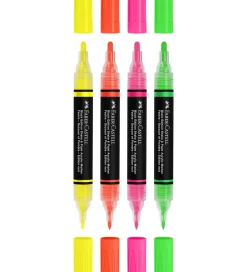 Tuscher Og Farver*Faber-Castell Tuscher - Shake & Paint Akryl - 4 Stk. - Neon