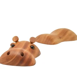 Pyntefigurer*FableWood Flodhest - Rosa - 4 cm - Natur