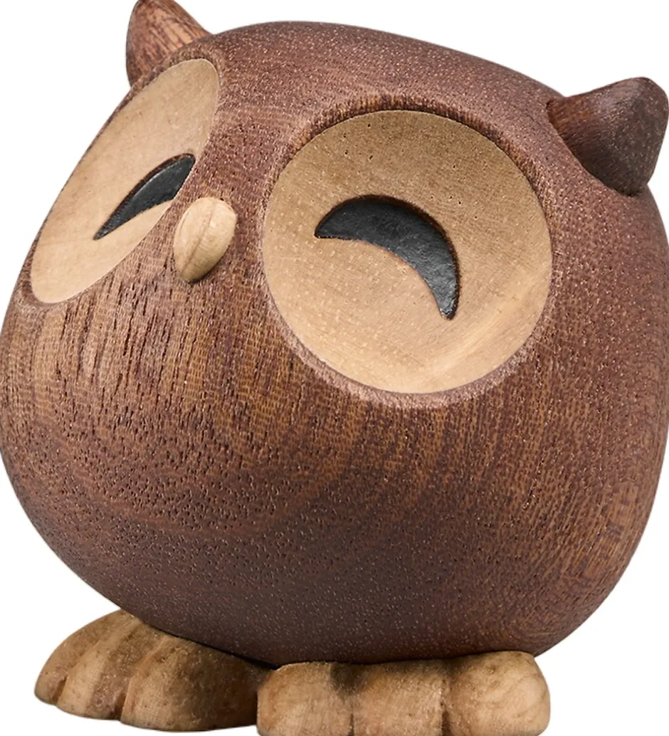 Dekoration*FableWood Lille Ugle - Sofia - 6 cm - Natur