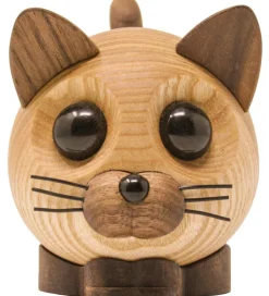 Pyntefigurer*FableWood Pick-Me-Up Kat - Felix - 9 cm - Natur