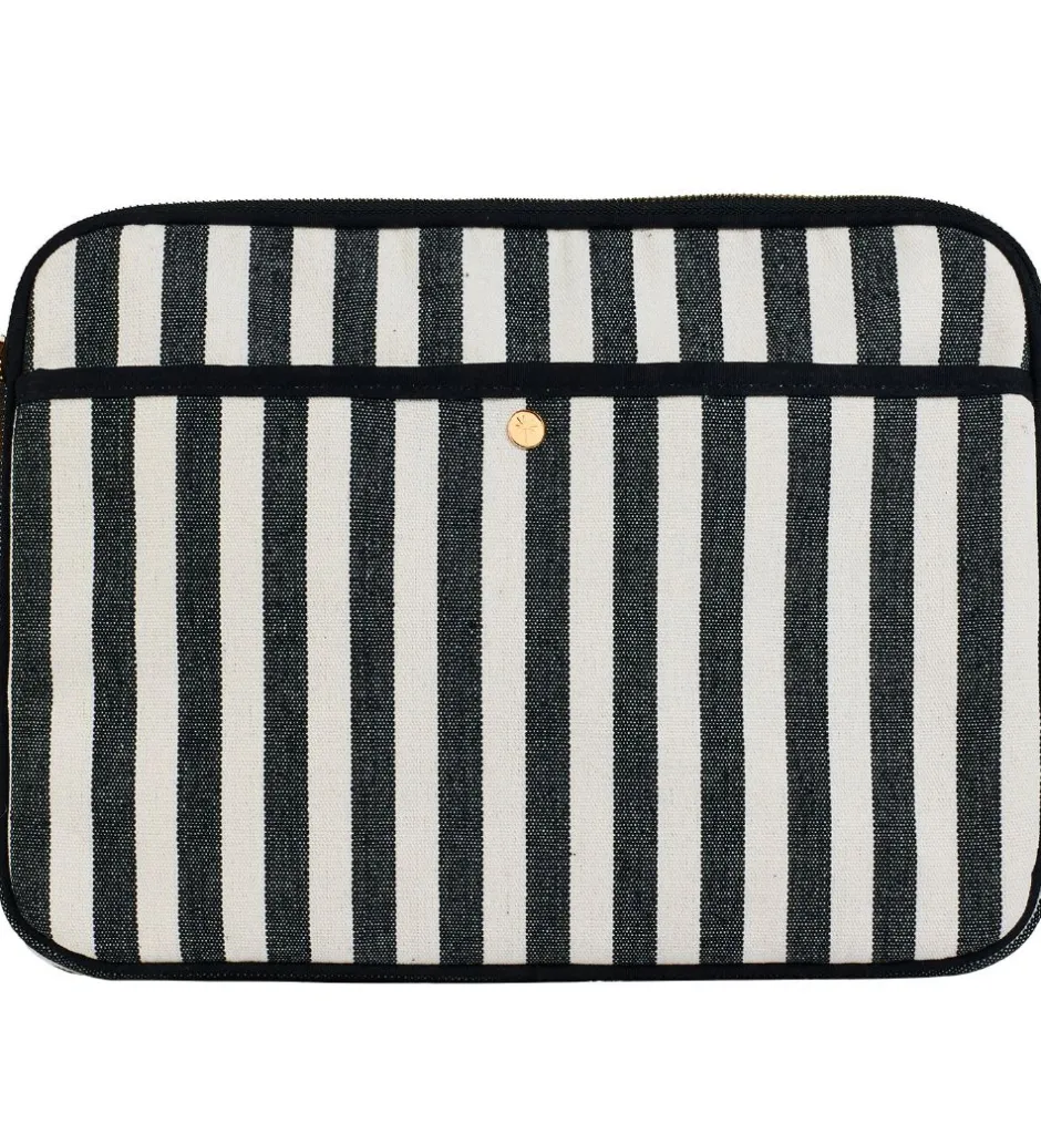 Fan Palm Sleeve - Strib - Cotton Stripe