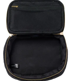 Toilettasker|Toilettasker*Fan Palm Toilettaske - Large - Quiltet Velour - Black Velvet