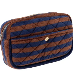 Toilettasker|Toilettasker*Fan Palm Toilettaske - Medium - Quiltet - Blues & Stripes