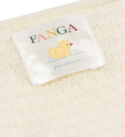 Tæpper|Børneværelset*Fanga Fontana Babytæppe - 70x70 - Venti Ponintelle - Hvid