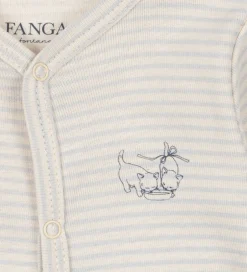 Heldragter*Fanga Fontana Natdragt - Fio - Tea Stripe Gray Dawn