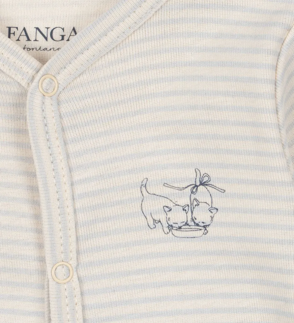 Heldragter*Fanga Fontana Natdragt - Fio - Tea Stripe Gray Dawn