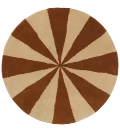 Gulvtæpper*Ferm Living Gulvtæppe - 70 cm - Uld - Dark Brick/Off White