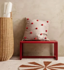 Gulvtæpper*Ferm Living Gulvtæppe - 70 cm - Uld - Dark Brick/Off White