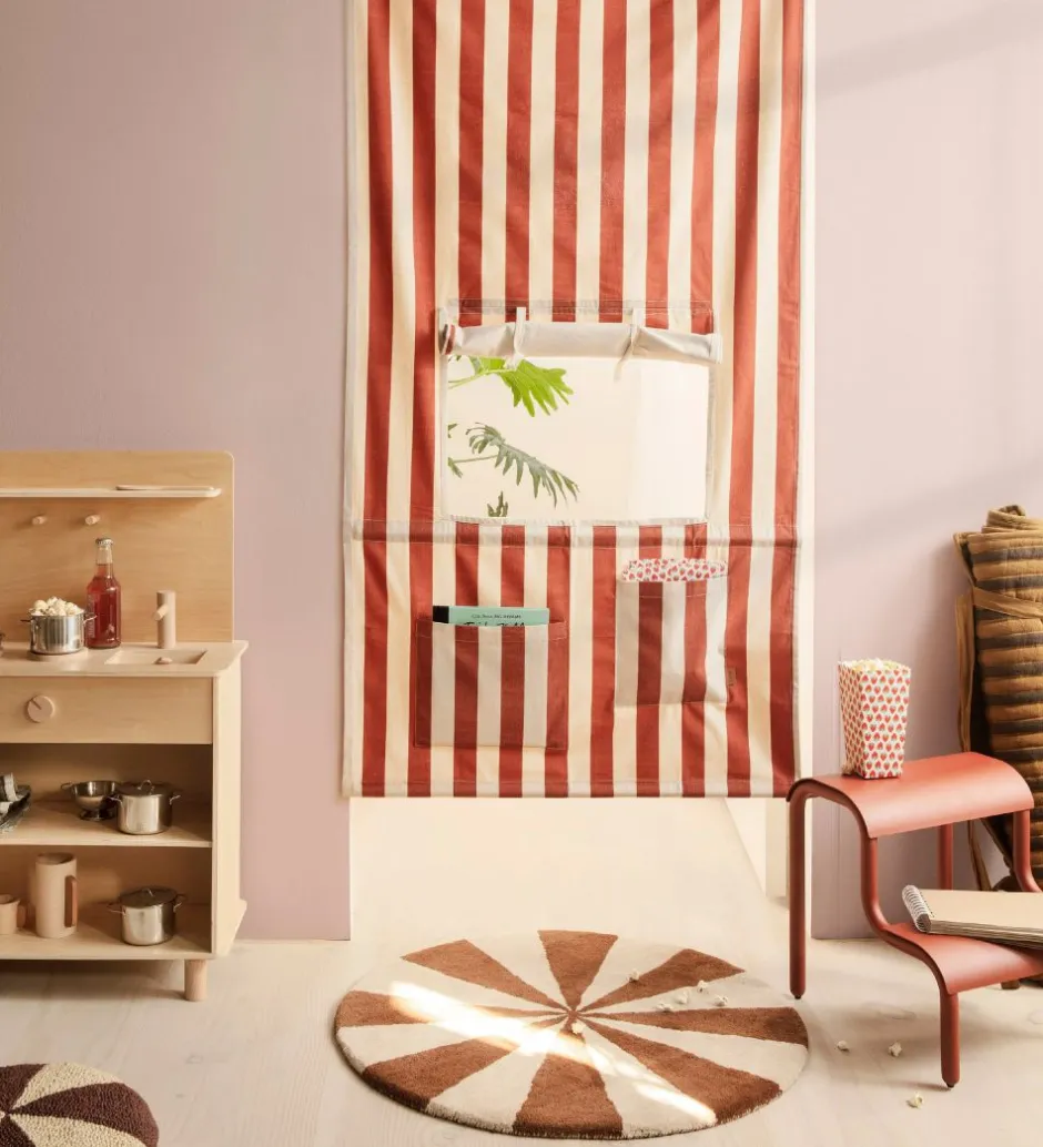 Gulvtæpper*Ferm Living Gulvtæppe - 70 cm - Uld - Dark Brick/Off White