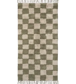 Tæpper|Gulvtæpper*Ferm Living Gulvtæppe - Mara - 80x150 cm - Elm Green/Warm Sand
