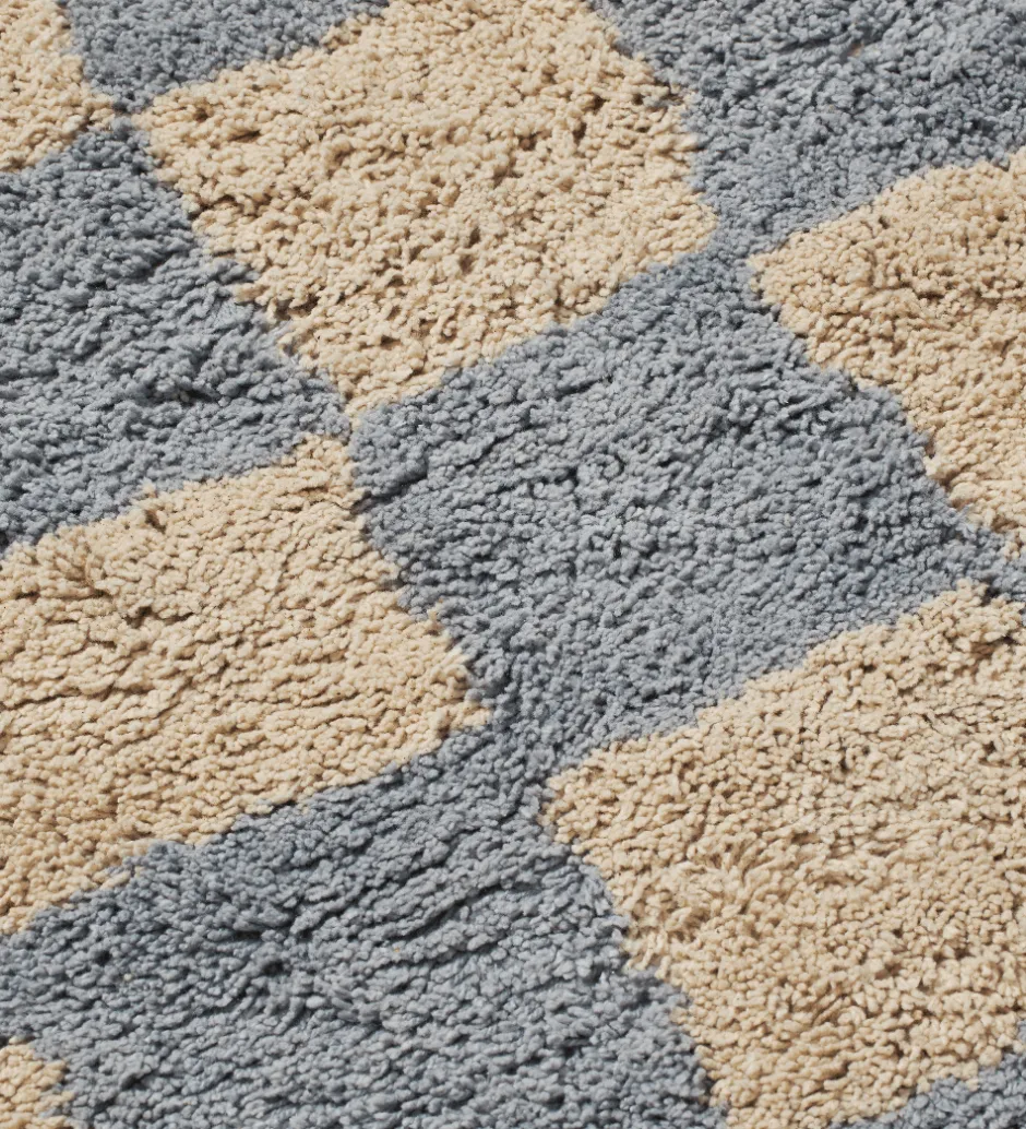Tæpper|Børneværelset*Ferm Living Gulvtæppe - Mara - 80x150 cm - Mist Blue/Warm Sand