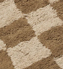 Børn Ferm Living Gulvtæppe - Mara - 80x150 cm - Tan/Warm Sand