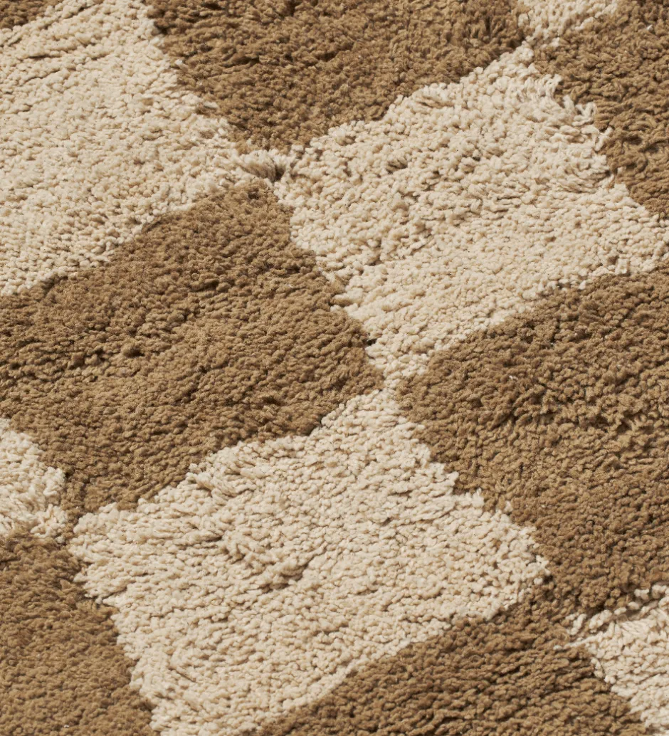 Børn Ferm Living Gulvtæppe - Mara - 80x150 cm - Tan/Warm Sand