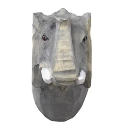 Knager*Ferm Living Knage - Håndskåret Træ - 9,5x9,5x5 cm - Elefant