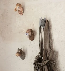 Ferm Living Knage - 9,5x9,5x5 cm - Håndskåret Træ - Flodhest