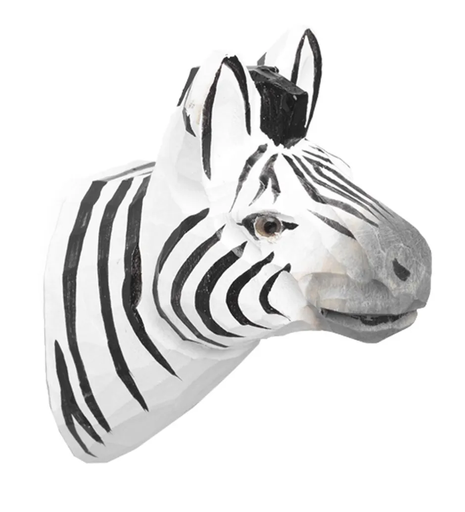 Knager*Ferm Living Knage - 9,5x9,5x5 cm - Håndskåret Træ - Zebra