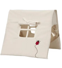 Ferm Living Legetelt - 30x30 cm - Natur m. Mariehøne