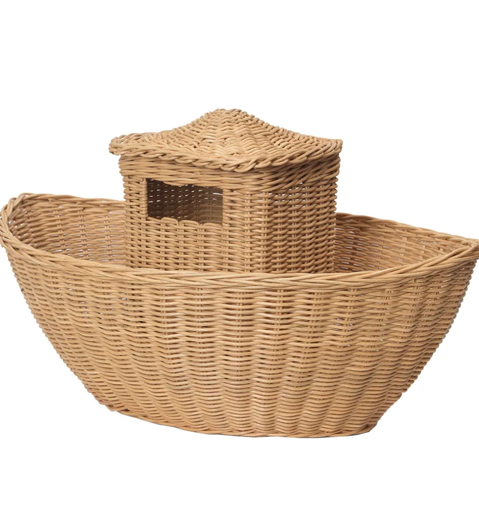 Kurve*Ferm Living Opbevaringskurv - Braided Ark - 60x41x30 cm - Natura