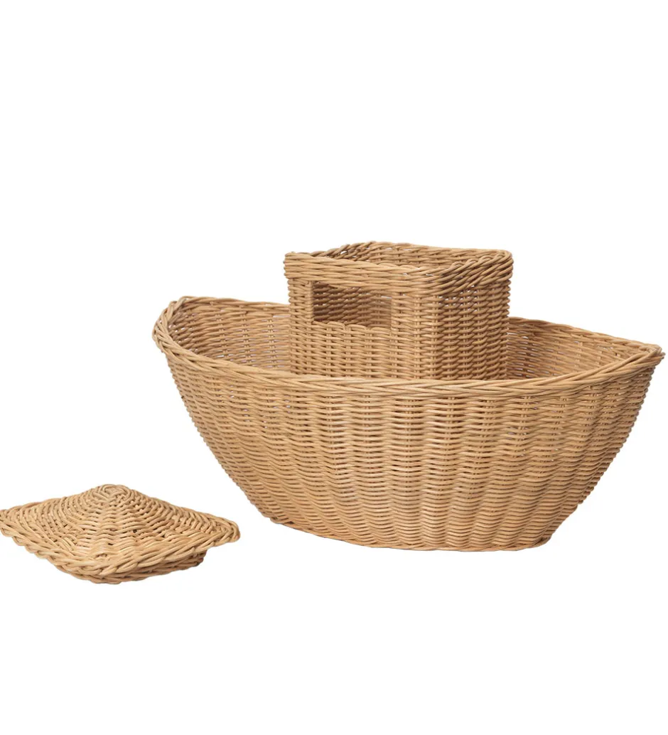 Kurve*Ferm Living Opbevaringskurv - Braided Ark - 60x41x30 cm - Natura
