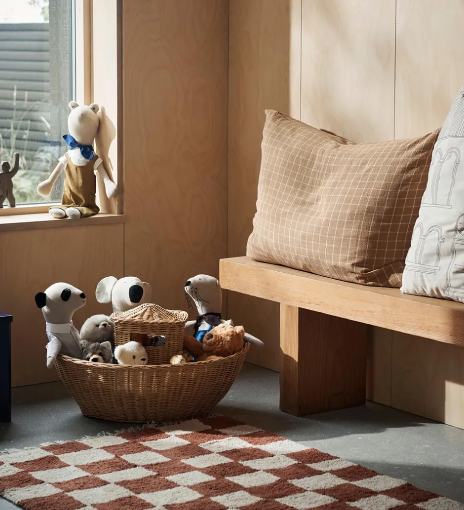 Kurve*Ferm Living Opbevaringskurv - Braided Ark - 60x41x30 cm - Natura