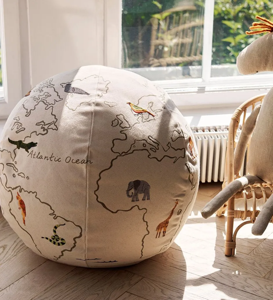 Puffer*Ferm Living Puf - Verden - Ø50 cm - Off White
